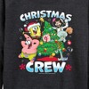 Women's - SpongeBob SquarePants - Christmas Crew Lightweight French Terry Wide Neck Long Sleeve Shirt - 2 of 4