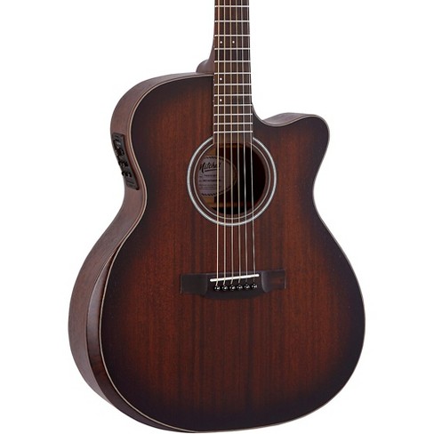 Mitchell T333E-BST Mahogany Auditorium Acoustic-Electric Guitar Edge Burst