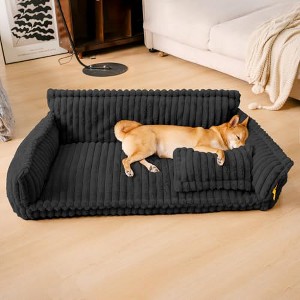 FUNNY FUZZY Orthopedic Dog Bed with Removable Washable Cover and Anti-Slip Bottom - 1 of 1