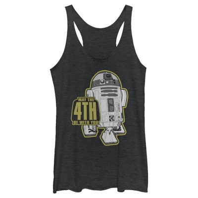 Women's Star Wars R2-d2 May The 4th Be With You Racerback Tank Top : Target