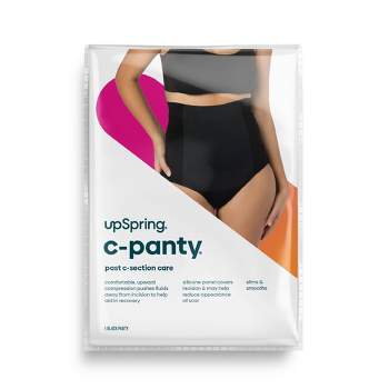 UpSpring C-Panty C-Section Recovery High Waist Underwear - Black 
