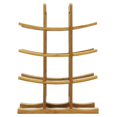 Natural Bamboo 12-Bottle Countertop Wine Rack