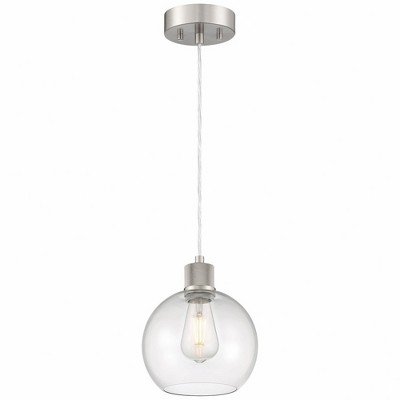 Access Lighting Port Nine 1 - Light Pendant in  Brushed Steel