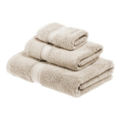 Premium Cotton 800 GSM Heavyweight Plush Luxury 9 Piece Bathroom Towel Set,  Latte Brown - Blue Nile Mills