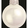 Northlight 6ct Polar White Pearl Finish Glass Christmas Ball Ornaments - 4" (100mm) - 2 of 4