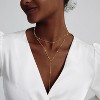 Adjustable Lariat Y-Necklace | 14K Gold Plated/Silver Dainty Beaded Drop Chain - Boho Jewelry Gift for Her - 2 of 4