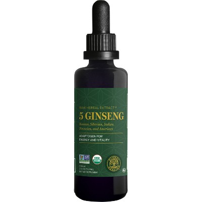 Global Healing Ginseng, Organic Herbal Adaptogens for Energy (2 Oz)