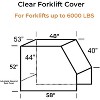 COZONY Universal Forklift Cover, Transparent Weather Protection Enclosure, Waterproof Windproof Dustproof Cab Cover for Industrial Equipment - 2 of 4