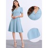 INSPIRE CHIC Women's Elegant Ruffled Peter Pan Collar Dresses - 2 of 4