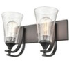 Millennium Lighting Natalie 2 - Light Vanity in  Satin Nickel - 3 of 4