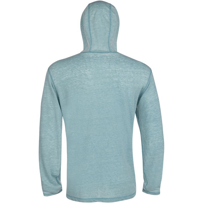 Reel Life Ocean Washed Circle Palm Pullover Hoodie - Adriatic Blue, 2 of 3
