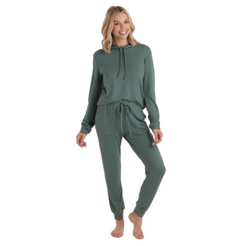 Softies Ultra-dream Hooded Jogger Set Dusty Green : Target