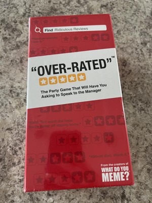  WHAT DO YOU MEME? Over-Rated - The Game of Ridiculous Reviews -  Adult Party Games for Social Gatherings : Toys & Games