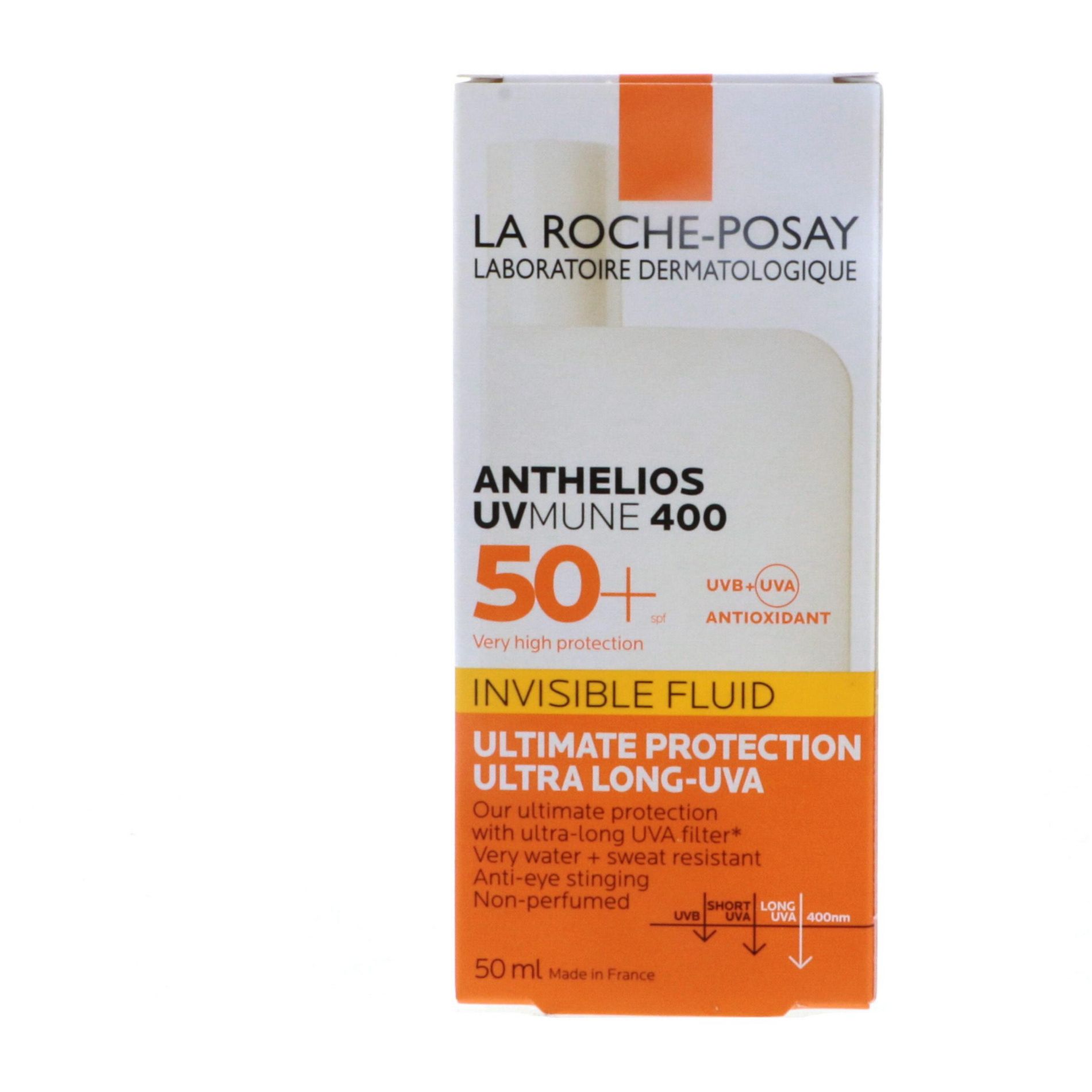 La Roche Posay Anthelios UVmune 400 SPF 50 Face Sunscreen, Lightweight, Fast-Absorbing Fluid, 1.7 oz