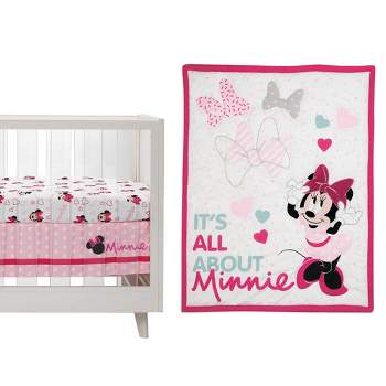 Lambs & Ivy Bedtime Originals Minnie Mouse Love Crib Bedding Set - 3pc