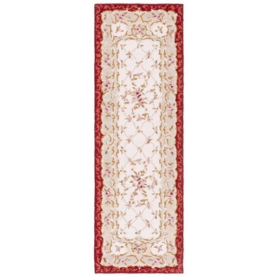 SAFAVIEH Chelsea Collection Area Rug - 6' x 9', White & Multi, Hand-Hooked Christmas Novelty Wool, Ideal for High Traffic Areas in Living Room, Bedroom (HK274A