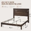 Mid-Century Modern Platform Bed with 48" Headboard - 2 of 4