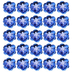 Unique Bargains Iron On Durable DIY Clothing Sequin Bead Flowers Patches 50 Pcs - 1 of 4
