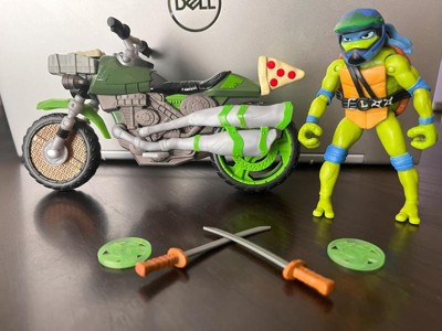 Teenage Mutant Ninja Turtles: Mutant Mayhem Ninja Kick Cycle With Leonardo  Action Figure : Target