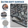 Washable Area Rug, Non-Slip Indoor Rugs for Living Room, Low Pile Stain-Resistant Oriental Accent Throw Carpet for Bedroom, Office, Blue Black - 2 of 4