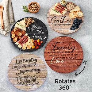 The Lakeside Collection 12" Sentiment Lazy Susan - 1 of 4