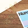 Unique Bargains Cross-Shaped Metal Prevent Tearing Pages Home Office Paper Clip 20 Pcs - 4 of 4