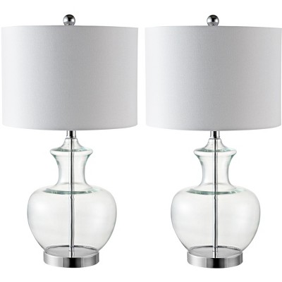 Bilsor Table Lamp - Clear/Chrome - Safavieh