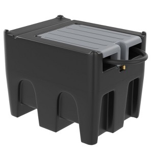 Portable Fuel Tank - 116 Gallon with 12V Electric Transfer Pump (10.6 GPM), Auto Shut-Off Nozzle, 360° Swivel Hose for Truck/Tractor/Farm/Marine - 1 of 4
