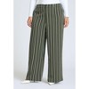 ELOQUII Women's Plus Size Wide Leg Striped Pant - 3 of 4