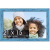 PosterPalooza | Shabby Chic Blue Picture Frame - UV Acrylic, Backing Board, Hanging Hardware Included - 2 of 4