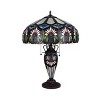 Chloe Lighting Sunny Tiffany-style 3-Light Floral Double Lit Table Lamp 18" Shade - 2 of 4