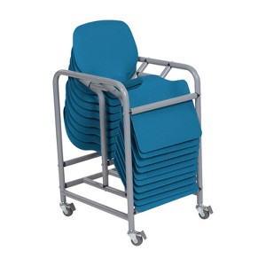 ECR4Kids Surf Storage Rack Classroom Set - 10 Lap Desks with Mobile Cart - 1 of 4