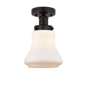 Bellmont - 1 Light Semi-Flush Mount In Industrial Style-8.25 Inches Tall and 6.5 Inches Wide - 1 of 1
