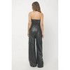 Women's Faux Leather Tube Jumpsuit - needii - 2 of 3