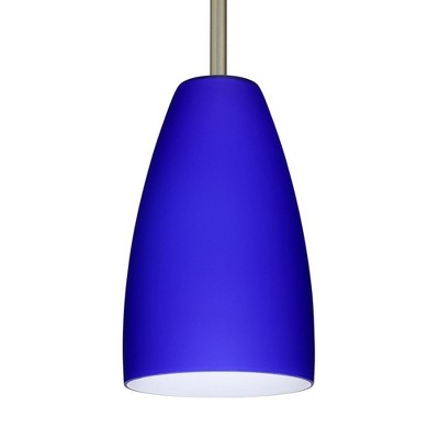 Besa Lighting Riva 9 1 - Light Pendant in  Satin Nickel