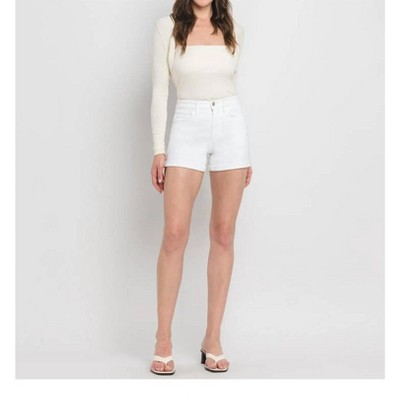 Women's High Rise Double Cuff Shorts - FLYING MONKEY