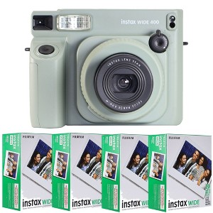 FUJIFILM INSTAX WIDE 400 Instant Film Camera with 4x FUJIFILM INSTAX WIDE 2X10 Film - 1 of 4