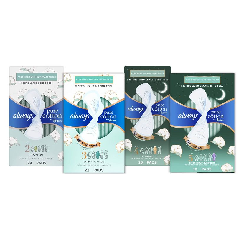 Always Pure Cotton Pads