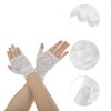 Unique Bargains Women's Half Finger Thin Sunblock Fingerless Gloves 1 Pair - 2 of 4