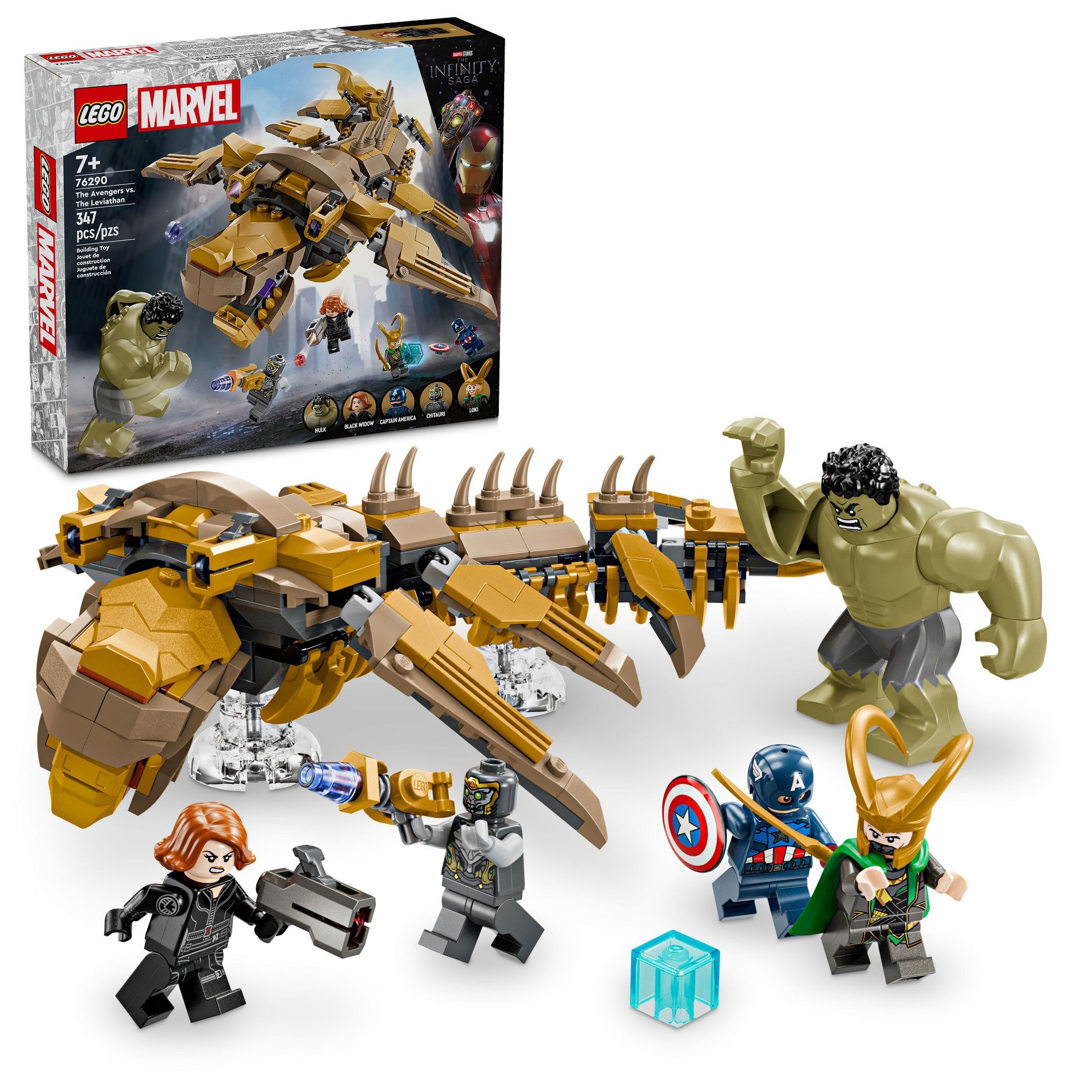 LEGO Marvel The Avengers vs. The Leviathan Superhero Toy 76290