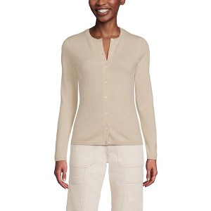 Lands' End Women's Cashmere Cardigan Sweater - 1 of 4