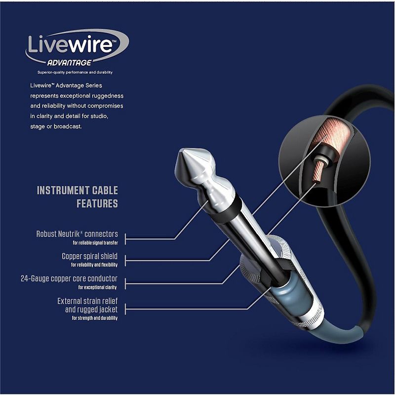 Livewire Advantage Instrument Cable, 2 of 6