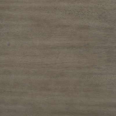 Light Grey 2-Drawer Mid-Century Nightstand with Bronze Handles