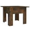 vidaXL Coffee Table Smoked Oak 21.7"x21.7"x16.5" Engineered Wood - 2 of 4