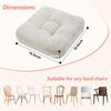 FONTOI 2PCS Seat Cushion Premium Soft Cotton Filling Non Slip Design Comfortable Durable for Living Room Bed Room - 4 of 4