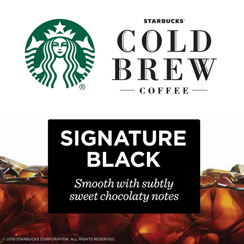 Starbucks Cold Brew Coffee &#8212; Signature Black Medium Roast &#8212; Single-Serve Concentrate Pods &#8212; 1.35 fl oz/6ct, 3 of 10