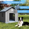 Kumasinova 31"/38" Weatherproof Dog Crate with Ventilation Design,Spacious Small/Medium Dog Crate for Indoor&Outdoor Use,Durable Dog Kennel Furniture - 3 of 4
