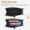 Unique Bargains Mesh Style Pencil Pouch with Large Capacity for Office Supplies 1 Pc - 4 of 4