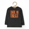 Trick or Treat Block Distressed - Toddler Long Sleeve Graphic Tee - 2 of 3