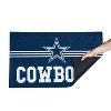 Evergreen NFL Dallas Cowboys Embossed Mat Cross Hatch Indoor and Outdoor Doormat - image 3 of 3